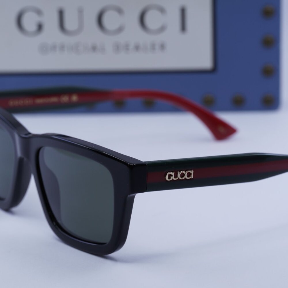 Final Price! Gucci GG1869S 001 Black/Green/Red Sunglasses - Picture 2 of 11